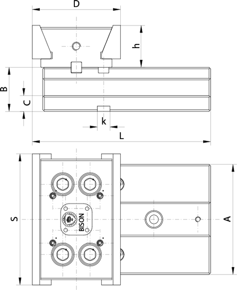 Etaux de précision modulaires - cut - schema